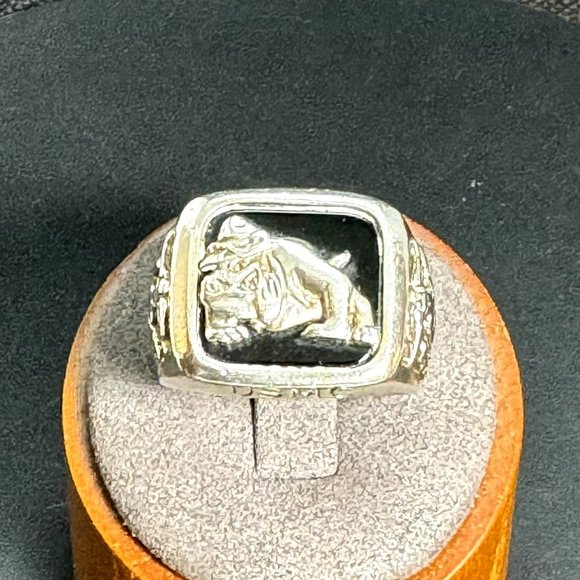 Other - VTG Gold Washed 925 United States Marine Corps Men's Signet Ring Size 10.75